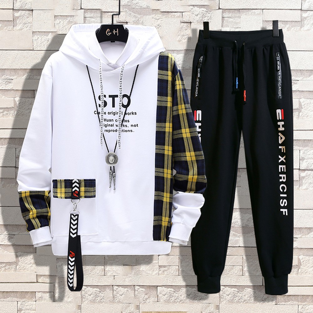 Bộ Quần Áo Nỉ Nam Thu Đông Áo Hoodies STO Mũ Trùm Đầu Kết Hợp Quần Jogger Bo Gấu ZENKODLMEN SET NAM 90000122