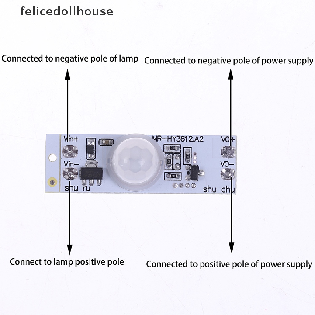 Mô Đun Cảm Biến Chuyển Động DC 12V 24V 3A Gắn Trần Nhà Cho Đèn LED