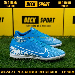 Giày Bóng Đá Mercurial 13 Xanh Biển Đế Trắng TF