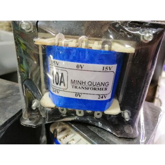 biến áp 10A đối xứng 24v và 15v