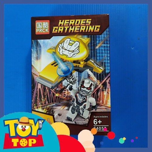 [Một hộp] Non lego đồ chơi xếp hình siêu anh hùng Captain, Iron Man, Thor, Ant-Man.... siêu anh hùng Marvel PRCK 64057