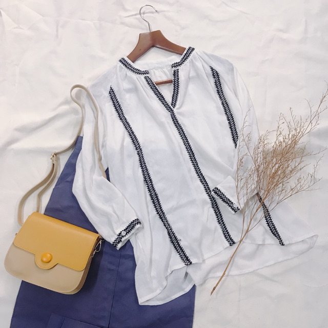 [Haochin] Áo xô trắng Hàn (khách chọn livestream)