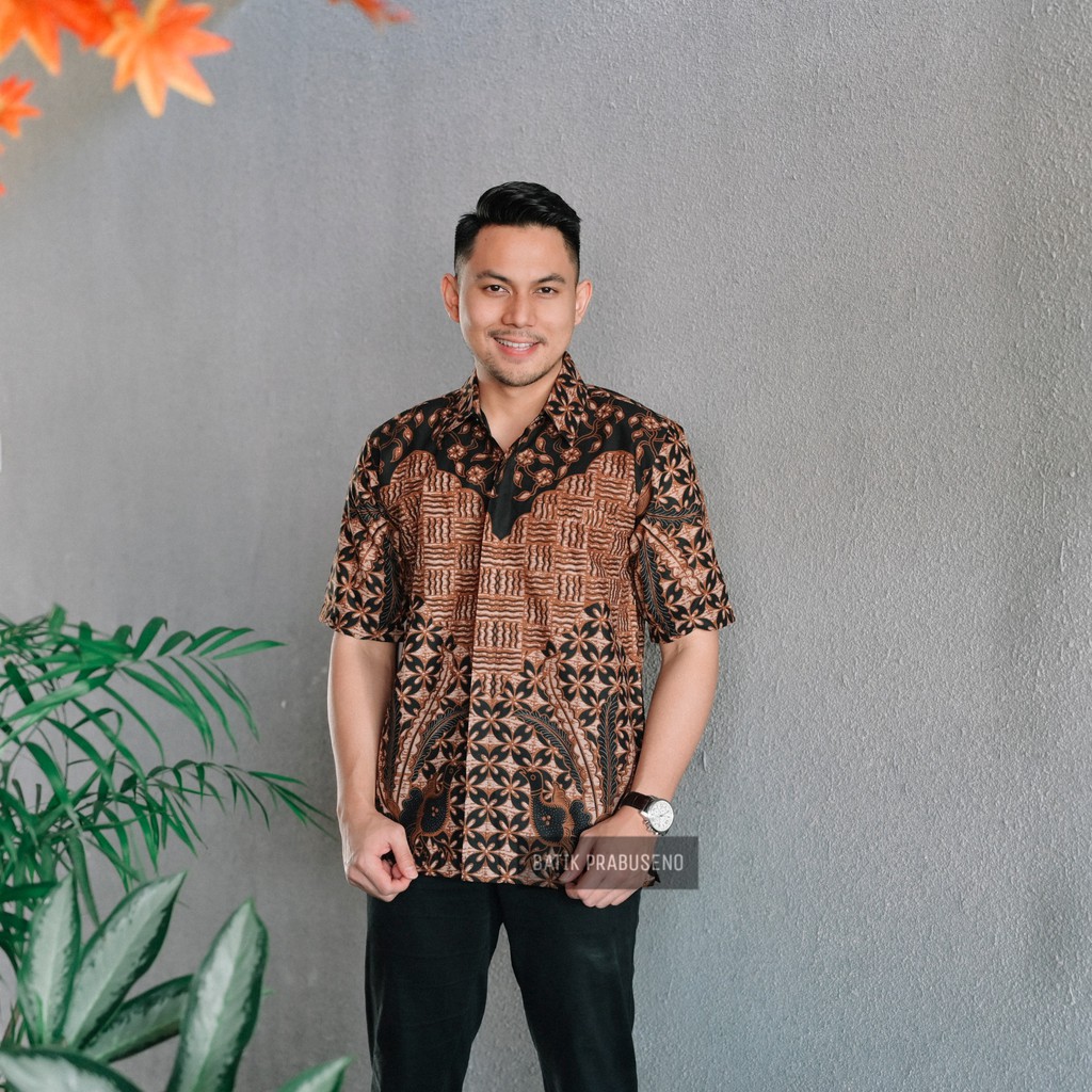 Áo Sơ Mi Batik Cotton Viền Ngắn Tay Thời Trang Cao Cấp Cho Nam