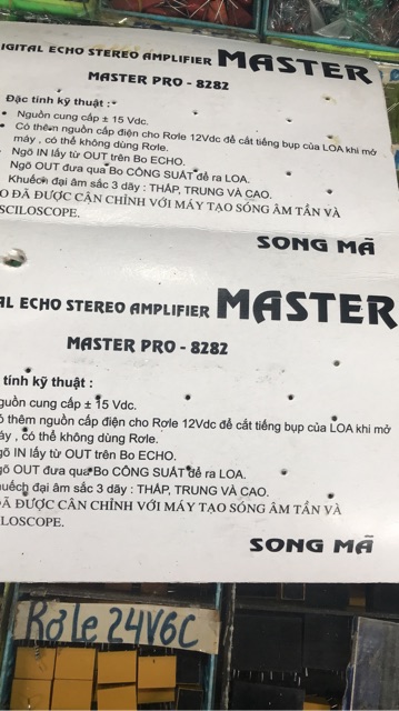 Bo âm sắc Master bass treble