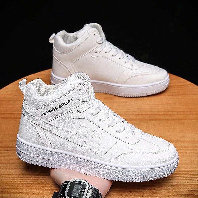 Giày trắng xanh cổ nam VIP warrior siêu hót 2023 ( mẫu mới )
