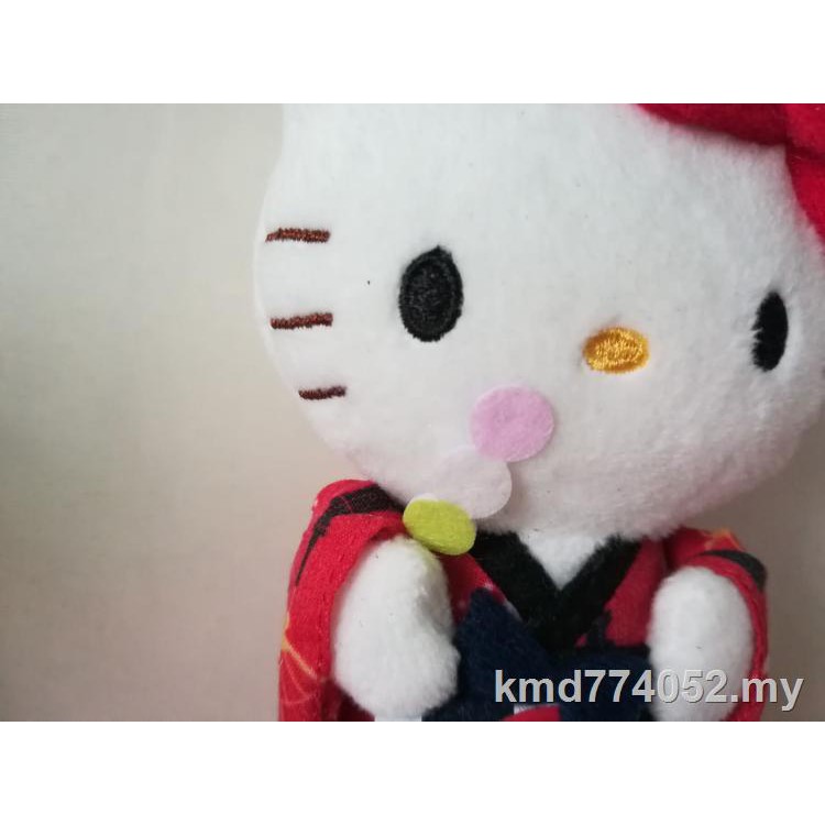 SANRIO Búp Bê Nhồi Bông Hình Mèo Hello Kitty Mặc Kimono Nhật Bản