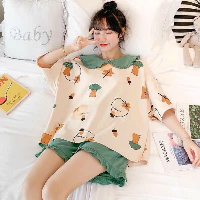 Set bộ mặc nhà siêu cute QC