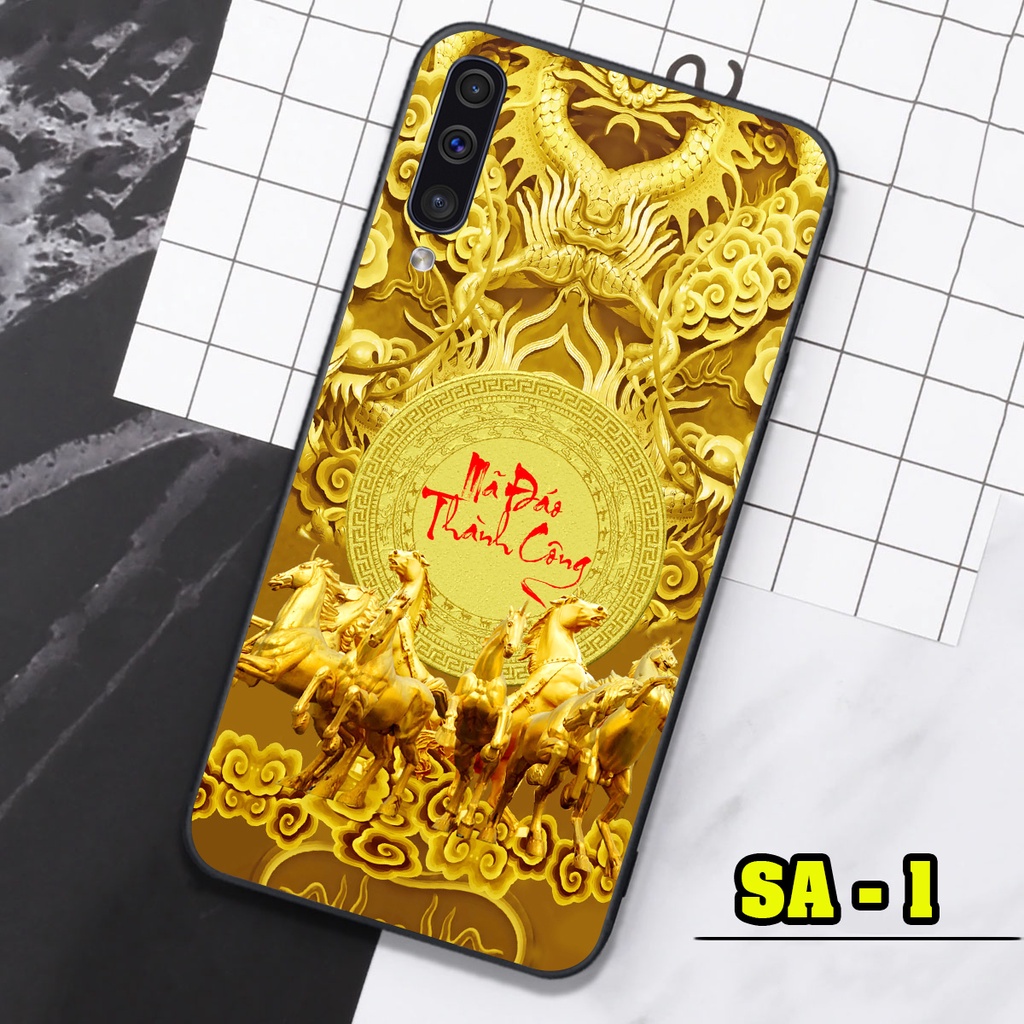 Ốp lưng 12 Con Giáp Tài Lộc cho Samsung A50 - Samsung A50s - Samsung A30s - Samsung A70 trên mặt lưng kính sáng bóng