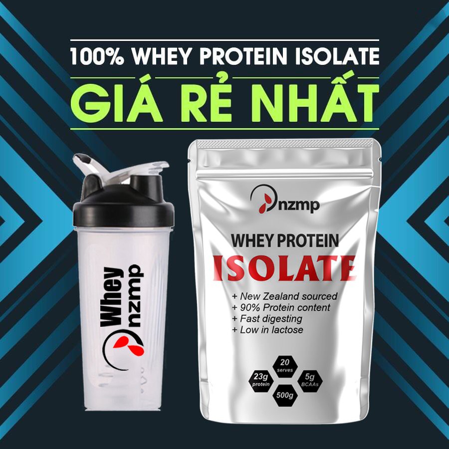 (COMBO 4 túi + Tặng 1 túi) - Sữa Tăng Cơ - Whey Protien Isolate NZMP + Tặng bình lắc Shaker