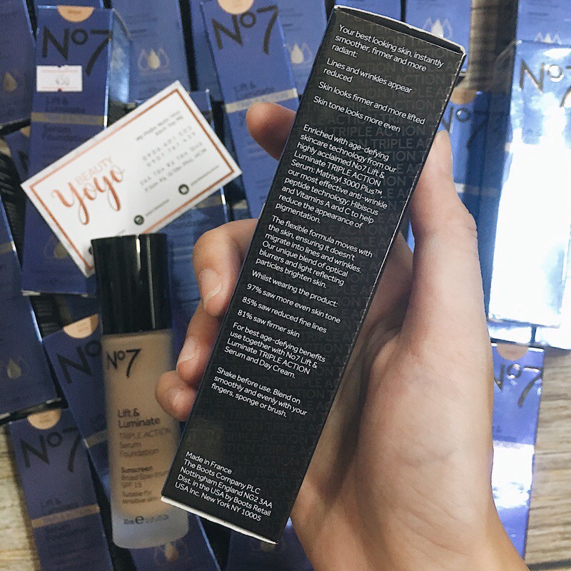 Kem nền dạng serum No7 Lift & Luminate Triple Action Serum Foundation | BigBuy360 - bigbuy360.vn