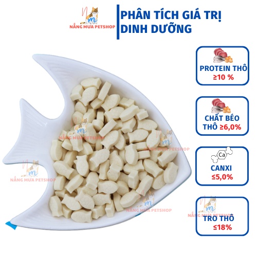 Canxi cho chó, canxi cho mèo vị sữa dê &amp; rong biển cao cấp