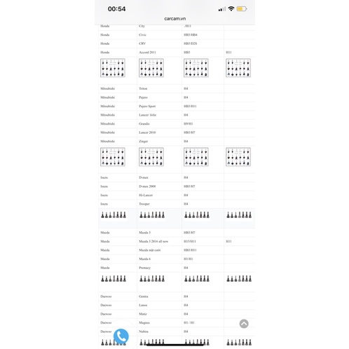 Bộ Xenon Aozoom Cắm Zin Các Dòng Xe - bóng đèn tăng sáng gồm 2 Ballast và 2 bóng 5.500k - Công nghệ Đức - Chính hãng