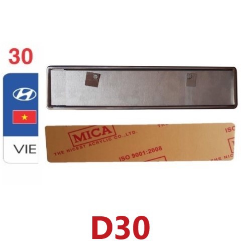 KHUNG BIỂN SỐ DÀI BẰNG INOX  CÓ NHIỀU MẪU CỜ DÀNH CHO XE Ô TÔ MẪU 11-31