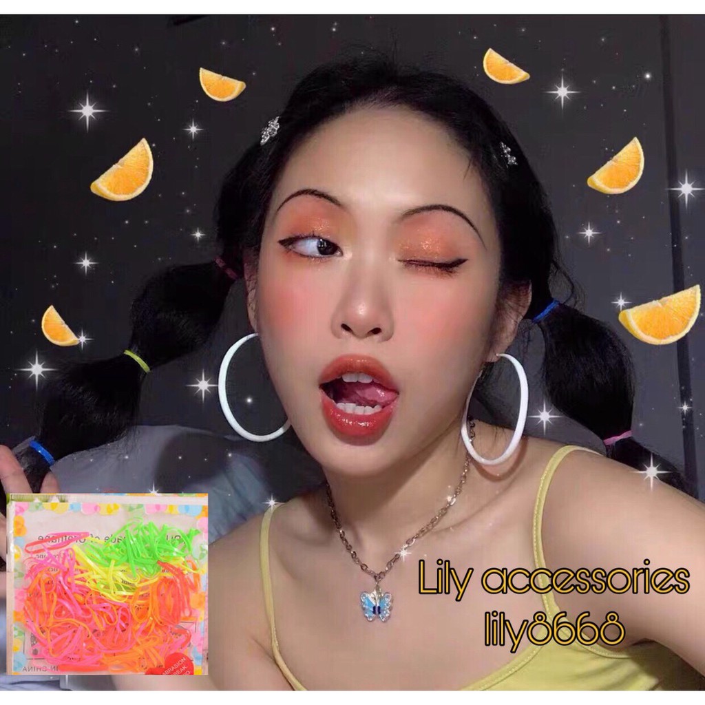 túi chun buộc tóc sắc màu