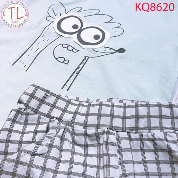 Quần áo trẻ em - Sét bộ chú rigby đáng yêu cho bé - Thời trang trẻ em - Bộ bé trai - Bộ bé gái
