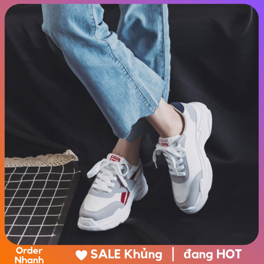 Giày nữ sneaker da lộn cực chất Hàn Quốc Order