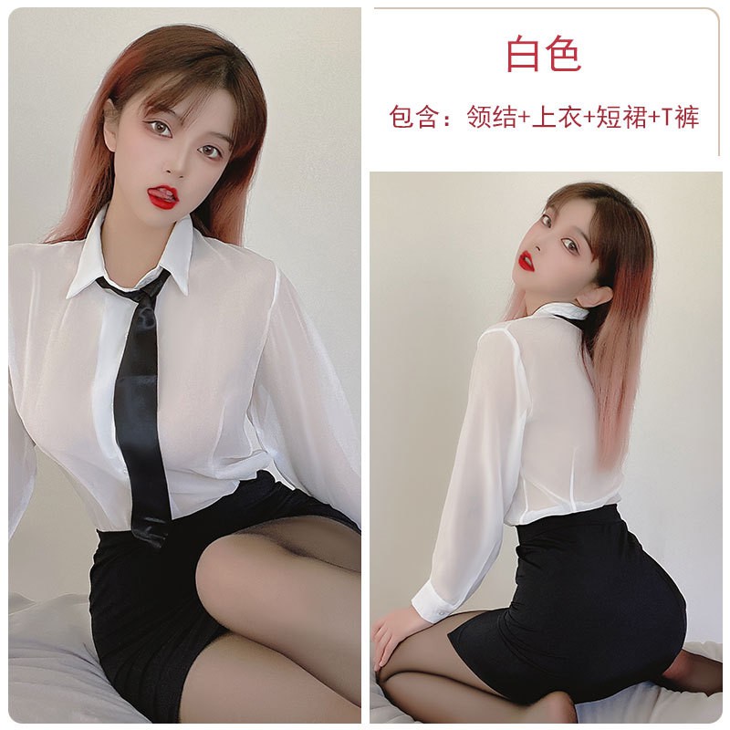 Đồ lót sexy nữ voan quan điểm buộc đồng phục học sinh thuần khiết cosplay bộ 416