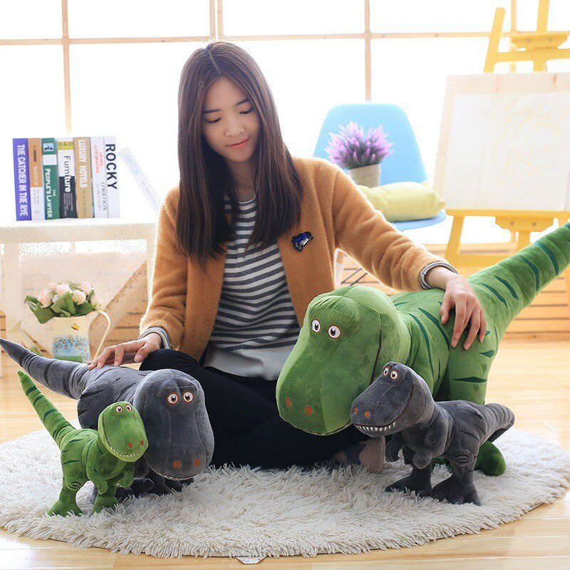 40/55cm Dinosaur Plush Toys Cartoon Tyrannosaurus Cute Stuffed Animal Dolls for Kids Boys Birthday Gift