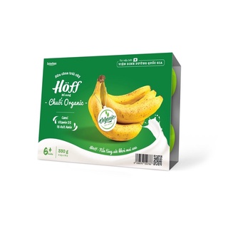 Sữa chua chuối Organic Hoff lốc 6 hộp cho bé