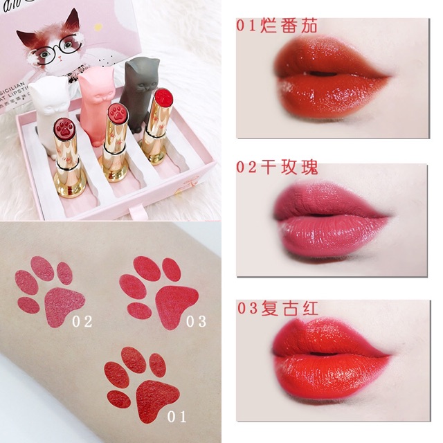 Set 3 thỏi son mèo Hanxin | BigBuy360 - bigbuy360.vn