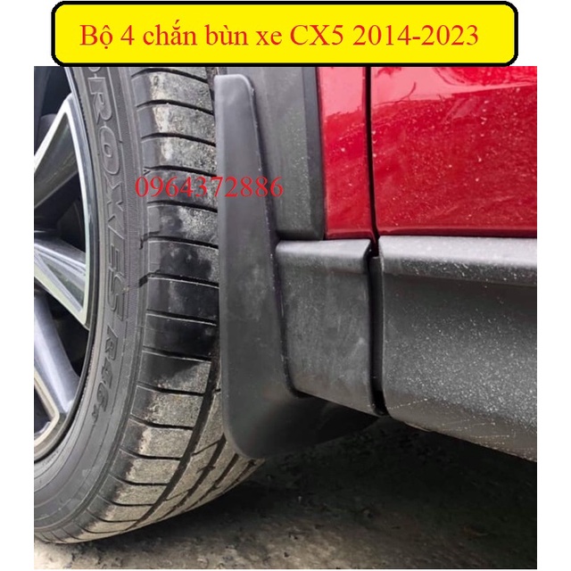 Bộ 4 chắn bùn xe Mazda CX5 2014 - 2023 nhựa TPO