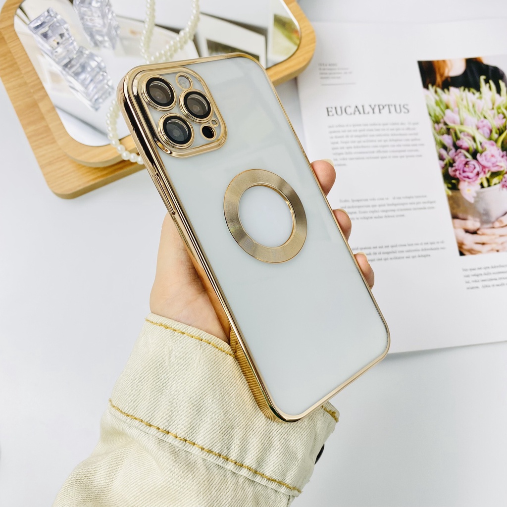 Ốp hở táo toả nhiệt viền si vuông có sẵn kính camera iphone 13/14/Pro/ProMax/Max/Plus/Prm