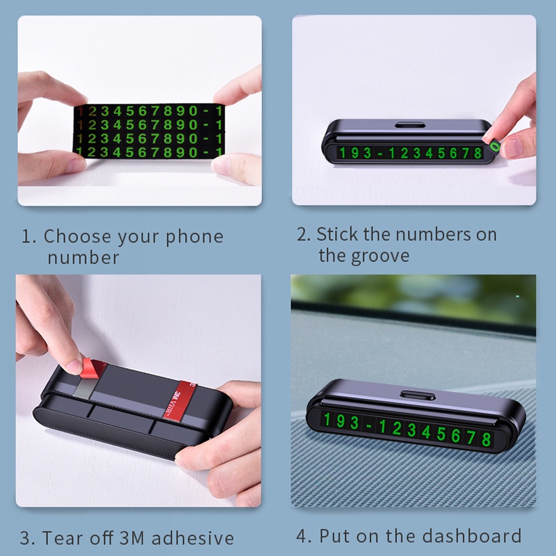 Bảng số điện thoại đỗ xe hơi tạm thời tiện dụng