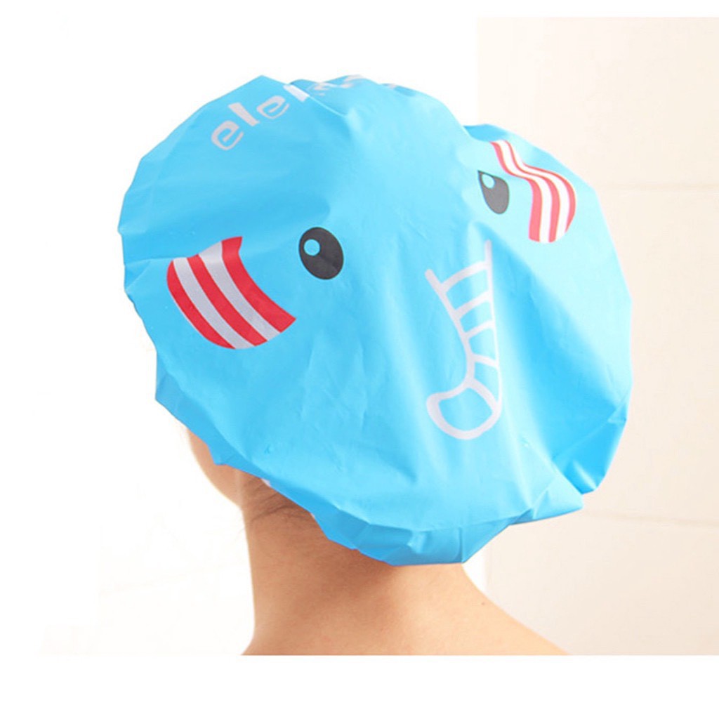 Mũ trùm tóc khi tắm in hình động vật dễ thương cho phụ nữ &amp; trẻ em