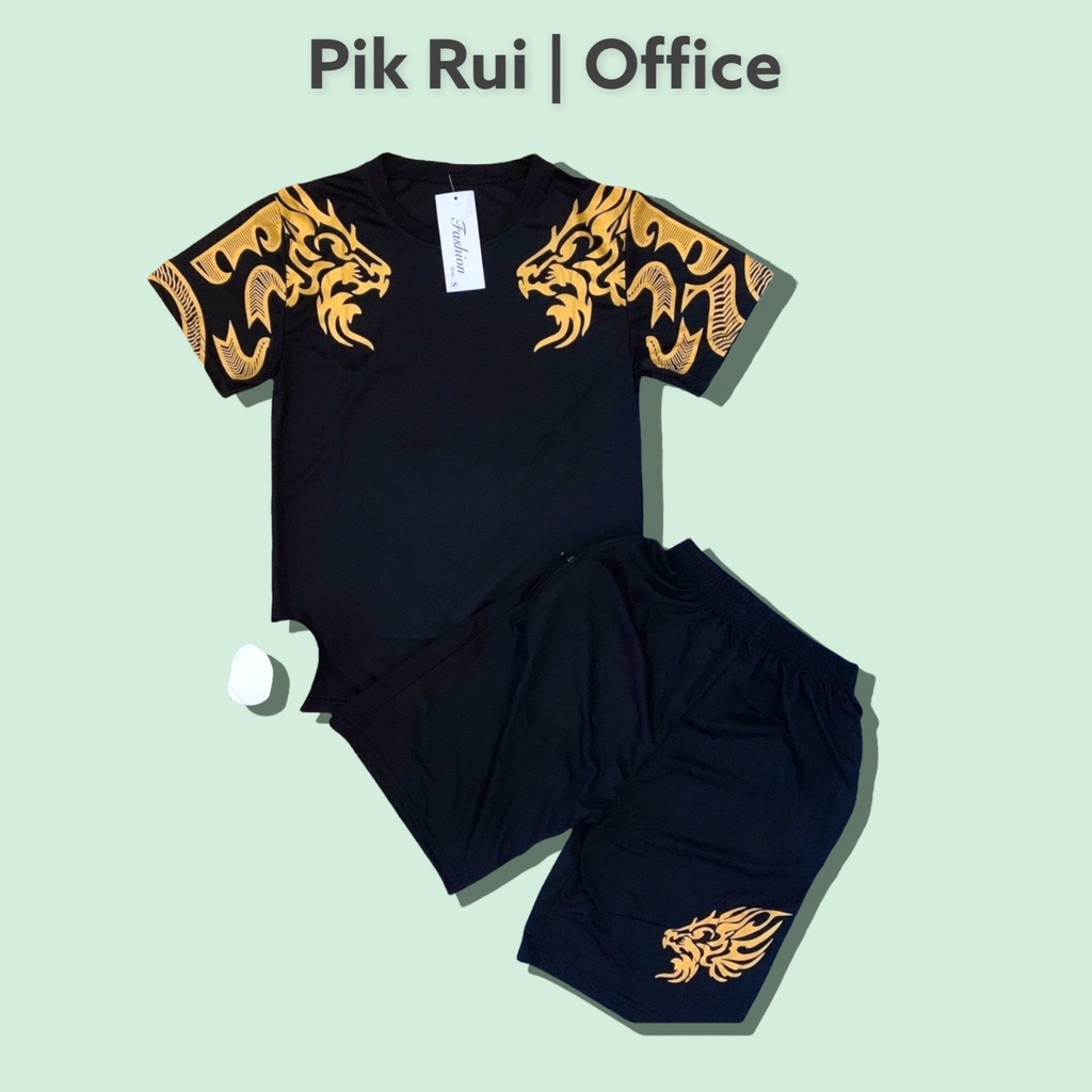 Set bộ thể thao nam in hàm cá mập siêu ngầu siêu phong cách