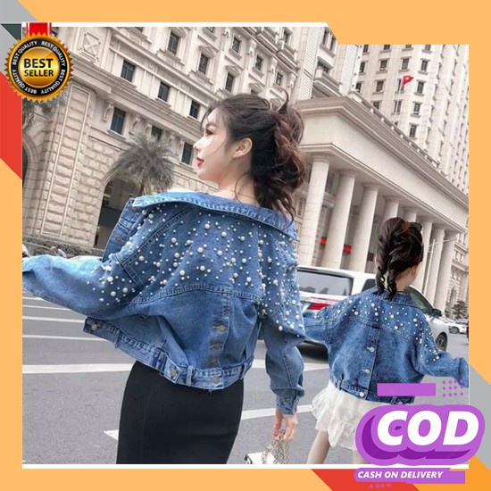 Áo Khoác Jean Natasya 5 Màu Có Bong Bóng Cho Nữ Và Người Lớn Muti