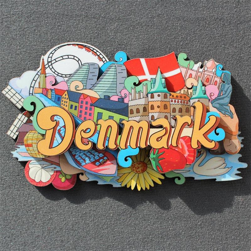 Nam Châm Dán Tủ Lạnh Bằng Gỗ Kiểu Nga canada us hawaii