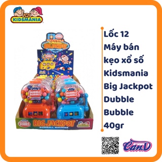 ( Bán sỉ ) Lốc 12c Máy bán kẹo xổ số Big Jackpot Dubble Bubble