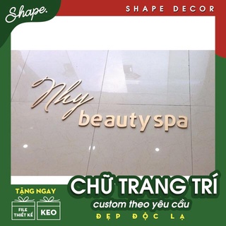 Chữ fomex dán tường