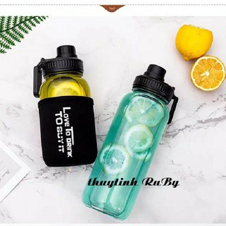 Bình giữ nhiệt thủy tinh 750mlcó bao cách nhiệt