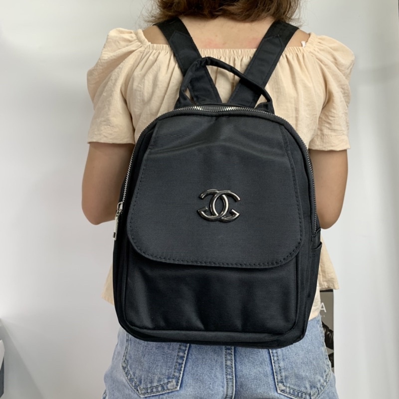 Balo C.G mini nữ thời trang chất vải canvas sịn chống thấm nước bền đẹp phong cách Hàn Quốc B 003