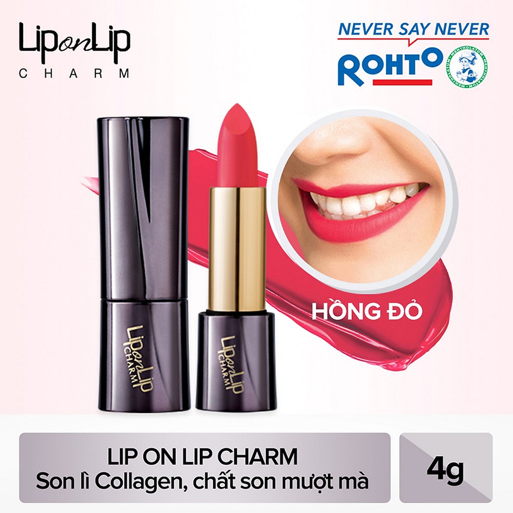 Son lì Collagen siêu mịn Lip On Lip Charm 4g