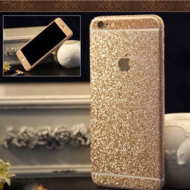 Dán skin 2 mặt kim tuyến cho iphone 6/6p/7/7p/8/8p/x/xsmax