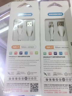 Cáp sạc type C siêu bền- siêu rẻ hàng chính hãng microcom.