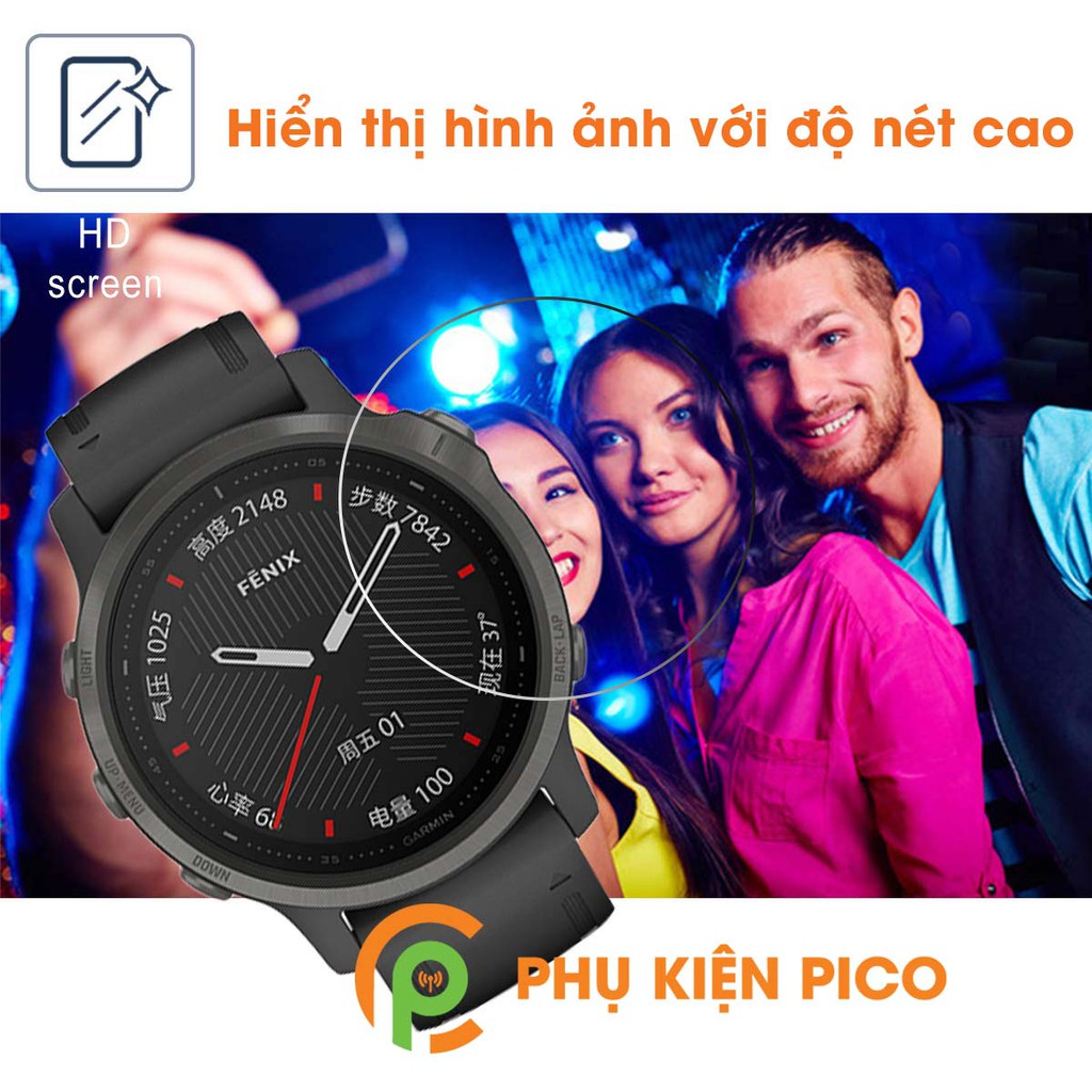 Cường lực Fenix 6 Solar – Kính cường lực đồng hồ Garmin Fenix 6 Solar full keo chống xước màn hình