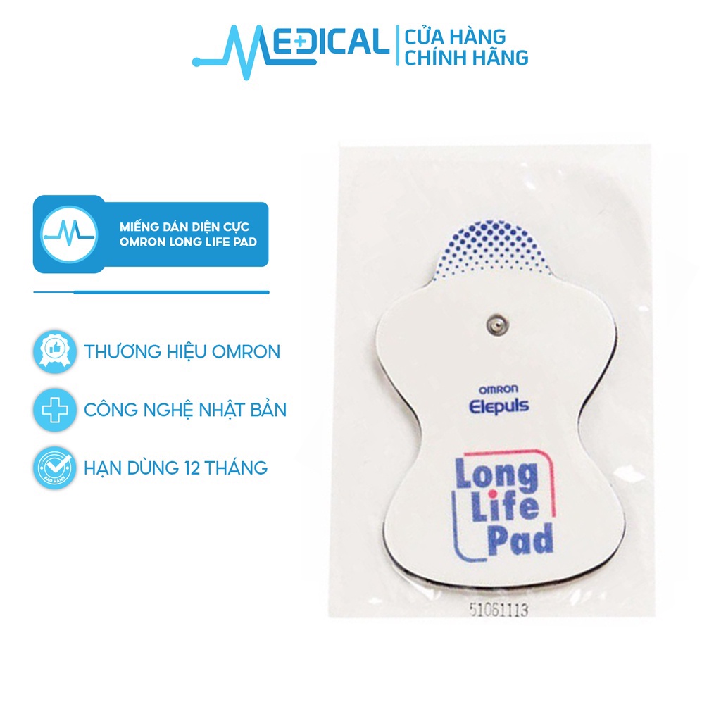 Miếng dán điện cực OMRON Long Life Pad dùng cho các dòng máy massage chính hãng - MEDICAL