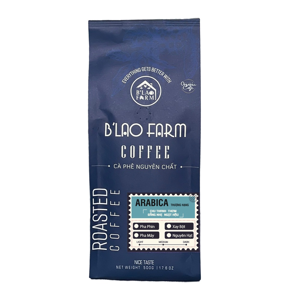 Cà phê Arabica cầu đất B'LAO FARM cà phê nguyên chất nhân xanh sống sơ chế theo phương pháp fullwash loại thượng hạng C6