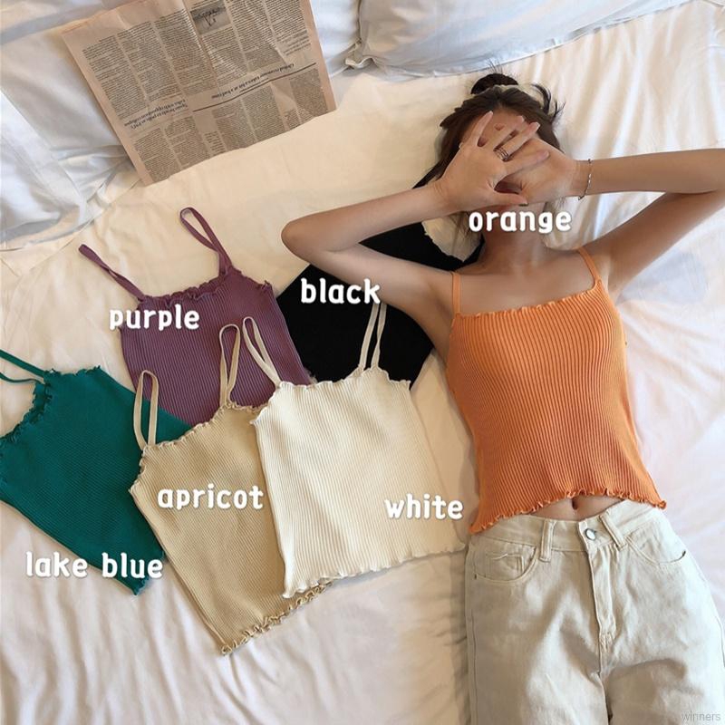 Áo hai dây dệt kim ôm dáng gợi cảm cho nữ | BigBuy360 - bigbuy360.vn