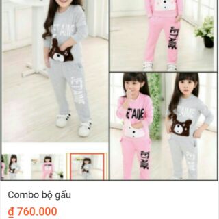 Combo bộ gấu túi