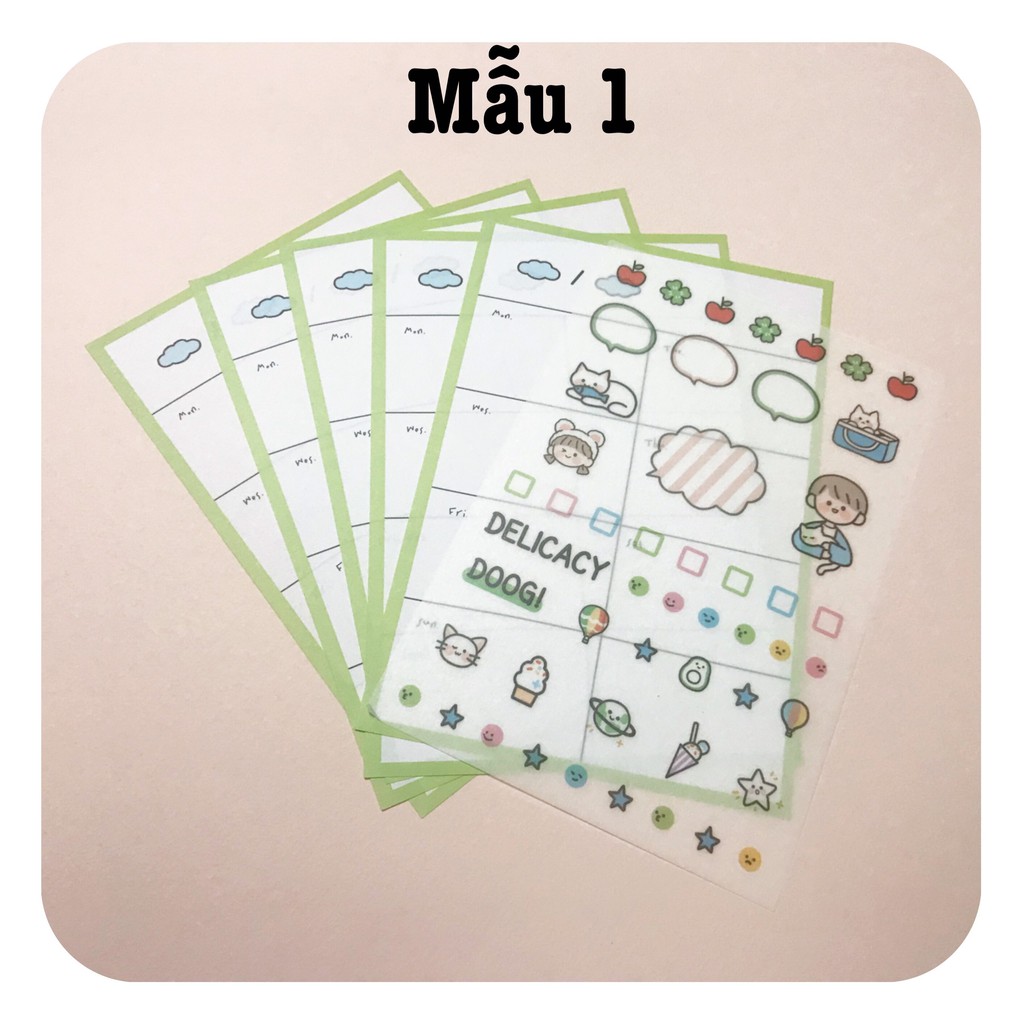 Giấy note (ghi chú) và sticker Infeel.Me - Gồm 10 tờ note + 01 sticker