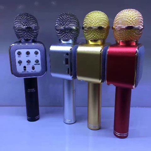 WS-1818 Míc hát micro karaoke Loa kèm micro 3 trong 1