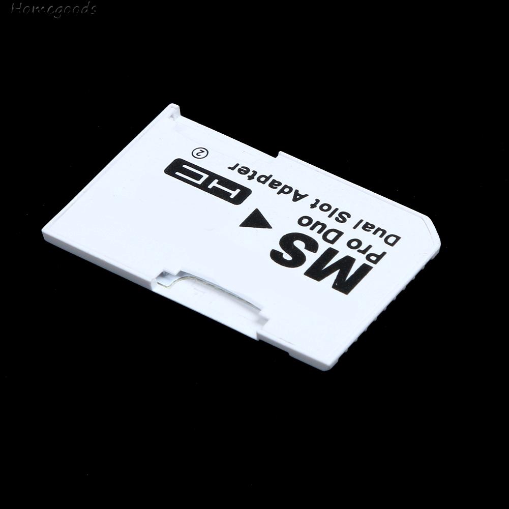 Good shop❦Dual Slot Micro For SD SDHC TF to Memory Stick MS Card Pro Duo Reader Adapt