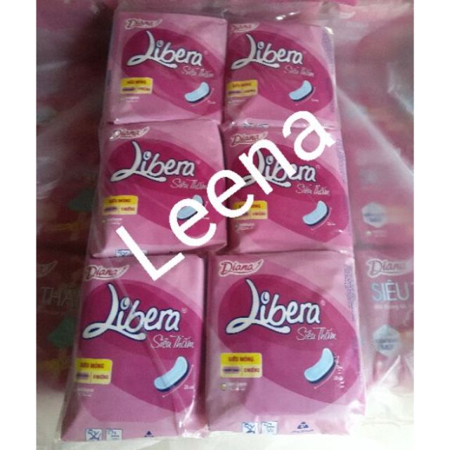 Combo 6 gói bvs Libera dày /mỏng không cánh