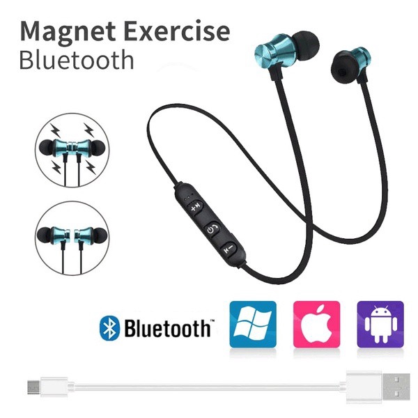 Tai Nghe Bluetooth 4.2 B' Xt11 Có Nam Châm Kiểu Dáng Thể Thao