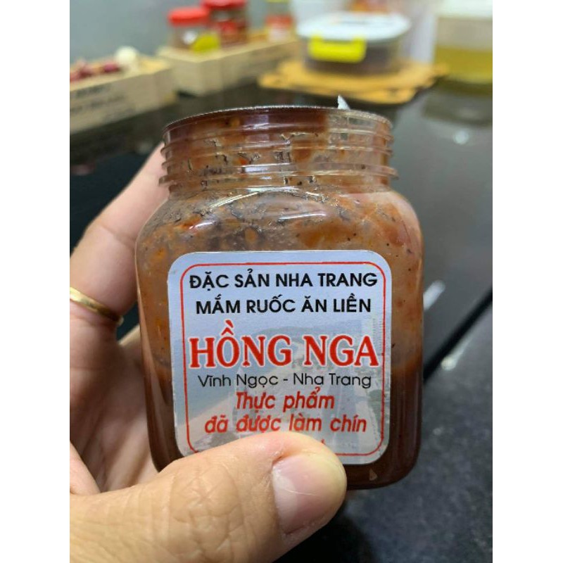 Mắm ruốc ăn liền loại _ dùng chấm trái cây, bánh tráng,kho thịt xả