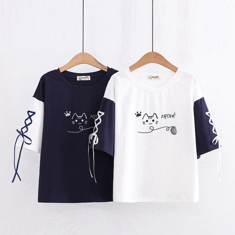 Áo Thun Nữ Tay Ngắn Meow K242